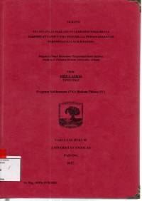 Image of Pelaksanaan perlakuan terhadap narapidana perempuan lanjut usia di lembaga pemasyarakatan perempuan kelas II B padang