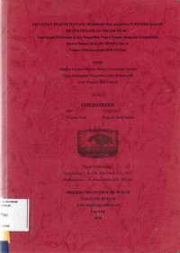 Image of Kepastian hukum tentang pedoman pelaksanaan Diversi dalam sistem peradilan pidana Anak : studi kasus penetapan ketua pengadilan Negeri Painan mengenai kesepakatan Diversi No. 2 /Pen.Div/2019PN Pun Jo.. Nomor 3/Pid.Sus-Anak/2019/PN Pun