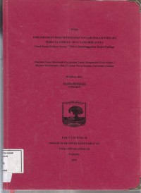 Image of Penetapan APBDesa dalam hal keterlambatan pencairan dana desa untuk program pembangunan masyarakat di desa Balai Naras Kota Pariaman