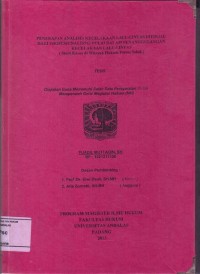 Image of Penerapan Analisis Kecelakaan Lalu-Lintas Ditinjau Dari Profesionalisme Polri Dalam Penanggulangan Kecelakaan lalu-Lintas  ( studi kasus di wilayah hukum polres solok )