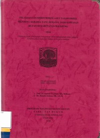 Image of Pelaksanaan Redistribusi Aset Tanah Objek Reforma Agraria yang berasal dari kawasan hutan di Kabupaten Sijunjung
