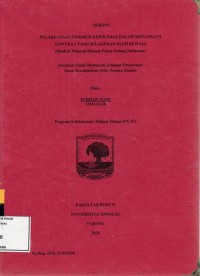 Image of Pelaksanaan Diskresi kepolisian dalam menangani tawuran yang dilakukan oleh remaja (studi di wilayah hukum Polres Padang Pariaman)