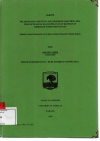 Image of Pelaksanaan tanggung jawab rumah sakit Ibnu Sina Padang Panjang dalam pelayanan kesehatan terhadap pasien rawat inap