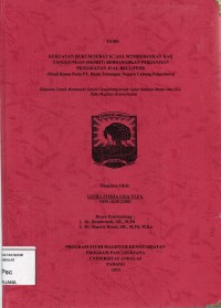 Image of Kekuatan Hukum Surat Kuasa Membebankan Hak Tanggungan (SKMHT) Berdasarkan Perjanjian Pengikatan Jual Beli (PPJB) (Studi Kasus Pada PT. Bank Tabungan Negara Cabang Pekanbaru)