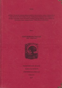 Image of Akibat hukum tidak dipenuhinya petunjuk jaksa penuntut umum oleh penyidik POLRI terhadap proses penyidikan (kajian terhadap pasal 138 kitab undang undang hukum acara pidana jo peraturan jaksa agung nomor: PER-036/A/JA/09/2011)