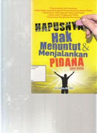 Image of Hapus nya hak menuntut menjalankan pidana