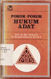 Image of Hukum Adat; suatu pengantar awal dan prediksi masa mendatang
