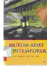 Image of Hukum Adat Kontemporer