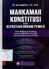 Image of Mahkamah konstitusi dan kepastian hukum pemilu