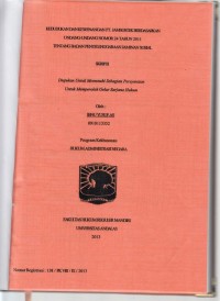 Image of Kedudukan kewenangan PT. Jamsostek berdasarkan undang undang No. 24 Tahun 2011 tentang Badan Penyelenggaraan Jaminan Sosial