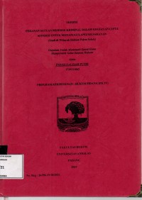Image of Peranan satuan reserse kriminal dalam kegiatan cipta kondisi untuk menanggulangi kejahatan (studi di wilayah hukum Polresta Solok)