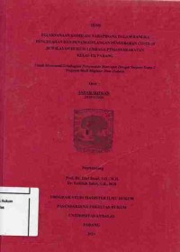 Image of Pelaksanaan Asimilasi Narapidana Dalam Rangka Pencegahan Dan Penanggulangan Covid-19 
Di Wilayah Hukum Lembaga Pemasyarakatan Kelas IIA Padang