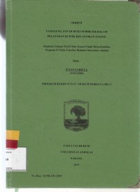 Image of Tanggung Jawab hukum Dokter dalam pelayanan klinik kecantikan Online