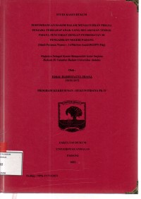 Image of Pertimbangan hakim dalam menjatuhkan pidana penjara terhadap anak yang melakukan tindak piodana pencurian dengan pemberatan di Pengadilan Negeri Padang (studi putusan nomor: 11 /Pid.Sus-anak/2022/PN Pdg)