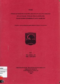 Image of Tinjauan Hukum Atas Pelaksanaan Lelang Barang Sitaan Hasil Tindak Pidana Korupsi Oleh Komisi Pemberantasan Korupsi