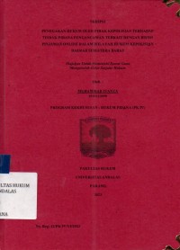 Image of Penegakan hukum oleh pihak Kepolisian terhadap tindak pidana pengancaman terkait dengan bisnis pinjam online dalam wilayah hukum kepolisian daerah Sumatera Barat