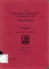 Image of Pertimbangan hakim dalam menjatuhkan sanksi pidana penjara terhadap pengguna narkotika (studi di Pengadilan Negeri 1A Padang)