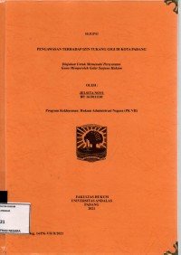 Image of Pengawasan terhadap izin tukang gigi kota Padang
