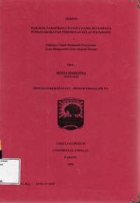 Image of Hak hak narapidana wanita hamil di lembaga pemasyarakatan perempuan kelas II B Padang