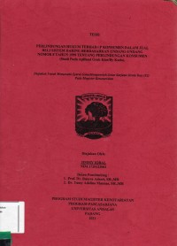 Image of Perlindungan Hukum Terhadap konsumen Dalam Jual Beli sistem Daring Berdasarkan undang-Undang Nomor 8 Tahun 1999 Tentang Perlindungan Konsumen ( Studi Pada Aplikas Grab Kios/By Kudo)