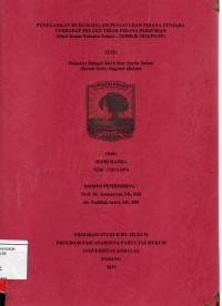 Image of Penegakan Hukum dalam penjatuhan pidana penjara terhadap pelaku tindak pidana perjudian (studi kasus putusan Nomor : 24/PID.B/2012/PN.PP)