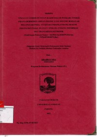 Image of Tinjauan yuridis putusan hakim dalam perkara tindak pidana bermodus arisan online yang divonis bersalah melanggar pasal 372 Kitab Undang Undang hukum pidana dan pasal 28 ayat 1 undang undang informasi dan transaksi elektronik (studi kasus putusan nomor 342/Pid.Sus/2020/PN.Pal dan 19/Pid.B/2020/PN.bar)