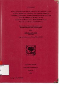 Image of Dasar pertimbangan hakim dalam menjatuhkan putusan terkait pembelaan terpaksa yang melampaui batas (Noodweer Exces) pada kasus tindak pidana penganiayaan yang menyebabkan matinya orang (Analisis yuridis putusan nomor 103/Pid.Sus-Anak/2020/PN Kpn)