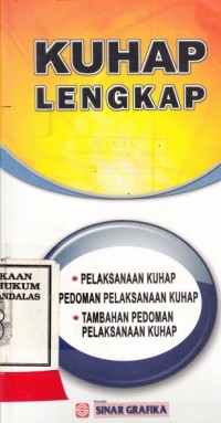 Image of KUHAP Lengkap