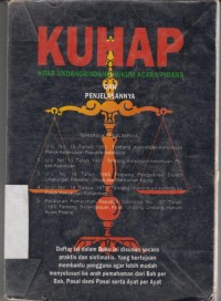 Image of KUHAP ( Kitab Undang - Undang Hukum Acara Pidana ) dan Penjelasannya