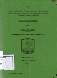 Image of Efektivitas kewajiban pemberitahuan (Notifikasi) akuisisi saham perusahaan dalam upaya mewujudkan persaingan usaha yang sehat di Indonesia