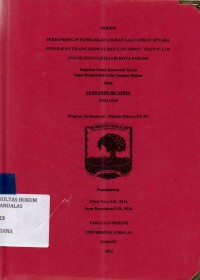 Image of Perbandingan penegakan aturan lalu lintas antara penerapan tilang manual dan electronic traffic law enforcement (ETLE) di Kota Padang
