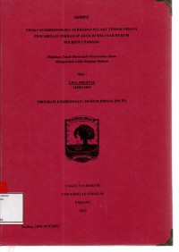 Image of Tinjauan kriminologi terhadap pelaku tindak pidana pencabulan terhadap anak di wilayah hukum POLRESTAS Padang