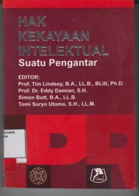 Image of Hak kekayaan intelektual ; suatu pengantar