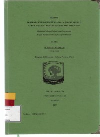 Image of Penerapan mediasi di pengadilan negeri kelas II lubuk Sikaping menurut  Perma No. 1 Tahun  2016