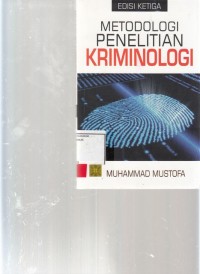 Image of Metodologi Penelitian Kriminologi