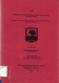 Image of Pendaftaran tanah yang berasal dari tanah ulayat Nagari Kataping