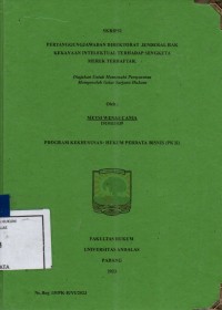 Image of Pertanggungjawaban Direktorat Jenderal hak kekayaan intelektual terhadap sengketa merek terdaftar