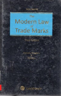 Image of The modern law of trade marks