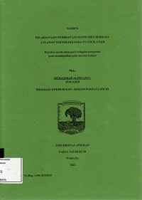 Image of Pelaksanaan pembiayaan konsumen berbasis layanan teknologi pada PT. Cicil.Co.Id