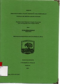 Image of Perlindungan upah minimum pekerja harian lepas pada restoran Hau's Tea di Kota Padang