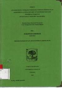 Image of Analisis hukum terhadap perubahan bentuk persekutuan komanditer(Comanditaire Vennostschap) menjadi perseroan terbatas (studi pada cv Hawariy Asas Ilahia)