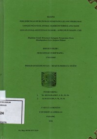 Image of Perlindungan hukum bagi pemenang lelang objek hak tanggungan dalam hal eksekusi terhalang oleh gugatan dalam putusan nomor 14/PDT.PL W/2016/PN.Cms