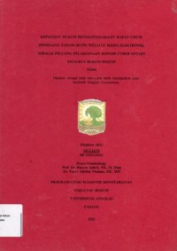 Image of Kepastian Hukum penyelenggaraan Rapat umum pemegang saham (RUPS) melaui 
elektronik sebagai peluang pelaksanaan konsep Cyber Notary menurut Hukum positif