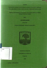 Image of Tanggung jawab PT. Pos Indonesia Cabang Padang atas kerugian dalam pengangkutan barang
