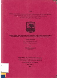 Image of Penegakan hukum terhadap tindak pidana eksploitasi minyak bumi tanpa kontrak kerjasama di kabupaten Batang Hari (Studi kasus di kepolisuisan Resor Batang Hari)