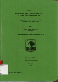 Image of Akibat hukum merger dalam pembentukan PT. Bank Syariah Indonesia Indonesia Tbk (BSI)