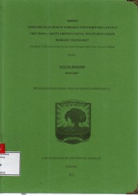 Image of Perlindungan hukum terhadap investor pada layanan urun dana (equity Crowdfunding) penawaran saham berbasis teknologi