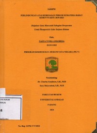 Image of Perlindungan atas kebebasan pers di Sumatera Barat kurun waktu 2019-2023