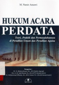 Image of Hukum acara perdata; teori, praktik dan permasalahannya di pengadilan umum dan peradilan agama