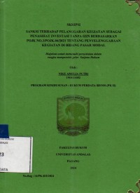 Image of Sanksi terhadap pelanggaran kegiatan sebagai penasihat investasi tanpa izin berdasarkan POJK No 3/POJK.04/2021 tentang penyelenggaraan kegiatan di bidang pasar modal